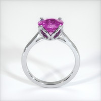 3.58 Ct. Pinkish Purple Sapphire Ring, 14K White Gold 3