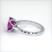 3.58 Ct. Pinkish Purple Sapphire Ring, 14K White Gold 4