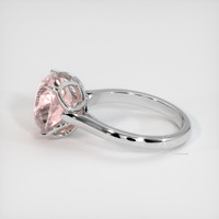5.28 Ct. Padparadscha Sapphire Ring, 14K White Gold 4