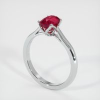 1.15 Ct. Ruby Ring, 14K White Gold 2