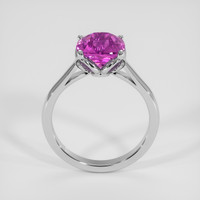 3.11 Ct. Purplish Pink Sapphire Ring, 14K White Gold 3