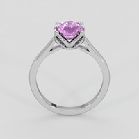 2.07 Ct. Pinkish Purple Sapphire Ring, 14K White Gold 3