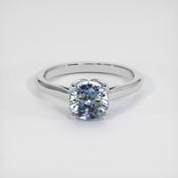 1.85 Ct. Bi Color Sapphire Ring, 14K White Gold 1