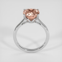 3.95 Ct. Padparadscha Sapphire Ring, 14K White Gold 3