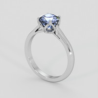 1.59 Ct. Blue Sapphire Ring, 14K White Gold 2