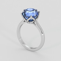 7.20 Ct. Blue Sapphire Ring, 14K White Gold 2
