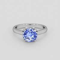 1.87 Ct. Purplish Blue Sapphire Ring, 14K White Gold 1