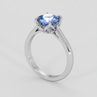 1.87 Ct. Purplish Blue Sapphire Ring, 14K White Gold 2