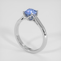 1.08 Ct. Bi Color Sapphire Ring, 14K White Gold 2
