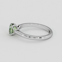 1.16 Ct. Yellowish Green Sapphire Ring, 14K White Gold 4