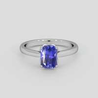1.58 Ct. Bluish Purple Sapphire Ring, 14K White Gold 1