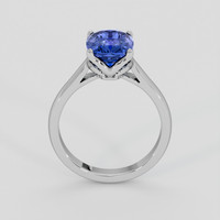 3.15 Ct. Blue Sapphire Ring, 14K White Gold 3