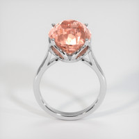 12.01 Ct. Padparadscha Sapphire Ring, 14K White Gold 3
