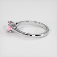 0.89 Ct. Pink Sapphire Ring, 14K White Gold 4