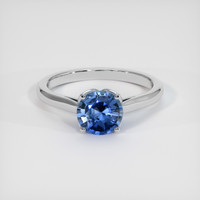 1.66 Ct. Blue Sapphire Ring, 14K White Gold 1