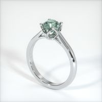 0.96 Ct. Sapphire Ring, 14K White Gold 2