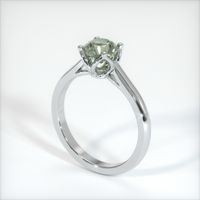 1.11 Ct. Sapphire Ring, 14K White Gold 2