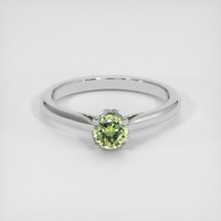 0.56 Ct. Sapphire Ring, 14K White Gold 1