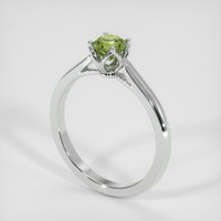 0.56 Ct. Sapphire Ring, 14K White Gold 2