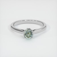 0.59 Ct. Sapphire Ring, 14K White Gold 1
