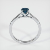0.58 Ct. Sapphire Ring, 14K White Gold 3