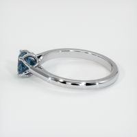 0.90 Ct. Sapphire Ring, 14K White Gold 4