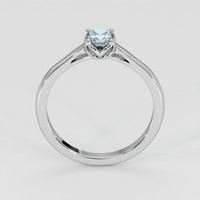 0.55 Ct. Greyish Blue Sapphire Ring, 14K White Gold 3