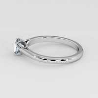 0.52 Ct. Bluish Grey Sapphire Ring, 14K White Gold 4