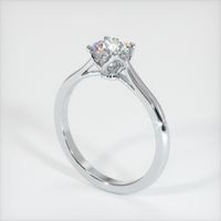 0.90 Ct. Sapphire Ring, 14K White Gold 2