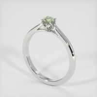 0.47 Ct. Sapphire Ring, 14K White Gold 2