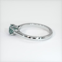 0.74 Ct. Sapphire Ring, 14K White Gold 4