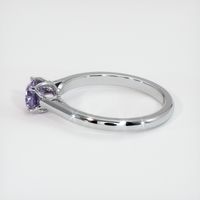 0.74 Ct. Purple Sapphire Ring, 14K White Gold 4