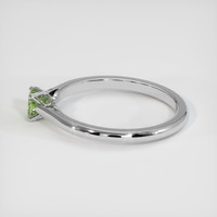 0.38 Ct. Green Sapphire Ring, 14K White Gold 4
