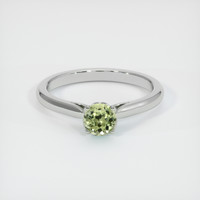 0.59 Ct. Sapphire Ring, 14K White Gold 1