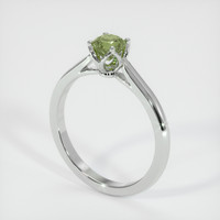 0.59 Ct. Sapphire Ring, 14K White Gold 2
