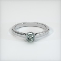 0.61 Ct. Sapphire Ring, 14K White Gold 1