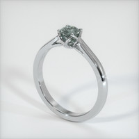 0.61 Ct. Sapphire Ring, 14K White Gold 2