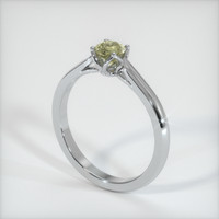0.48 Ct. Sapphire Ring, 14K White Gold 2