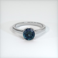 1.56 Ct. Sapphire Ring, 18K White Gold 1
