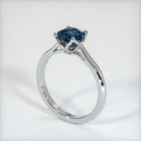 1.56 Ct. Sapphire Ring, 18K White Gold 2
