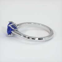 1.30 Ct. Blue Sapphire Ring, 18K White Gold 4