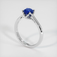 0.94 Ct. Sapphire Ring, 18K White Gold 2