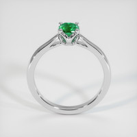 0.57 Ct. Emerald Ring, 18K White Gold 3