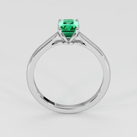 0.69 Ct. Emerald Ring, 18K White Gold 3