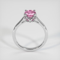 1.20 Ct. Pink Sapphire Ring, 18K White Gold 3