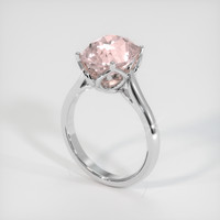 5.28 Ct. Padparadscha Sapphire Ring, 18K White Gold 2
