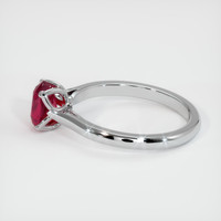 1.15 Ct. Ruby Ring, 18K White Gold 4