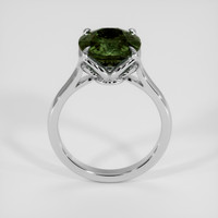 5.74 Ct. Bluish Green Sapphire Ring, 18K White Gold 3