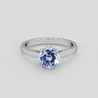1.59 Ct. Blue Sapphire Ring, 18K White Gold 1