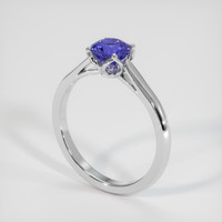 1.28 Ct. Violet Sapphire Ring, 18K White Gold 2